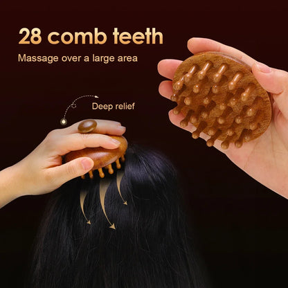 Wooden Scalp Massager