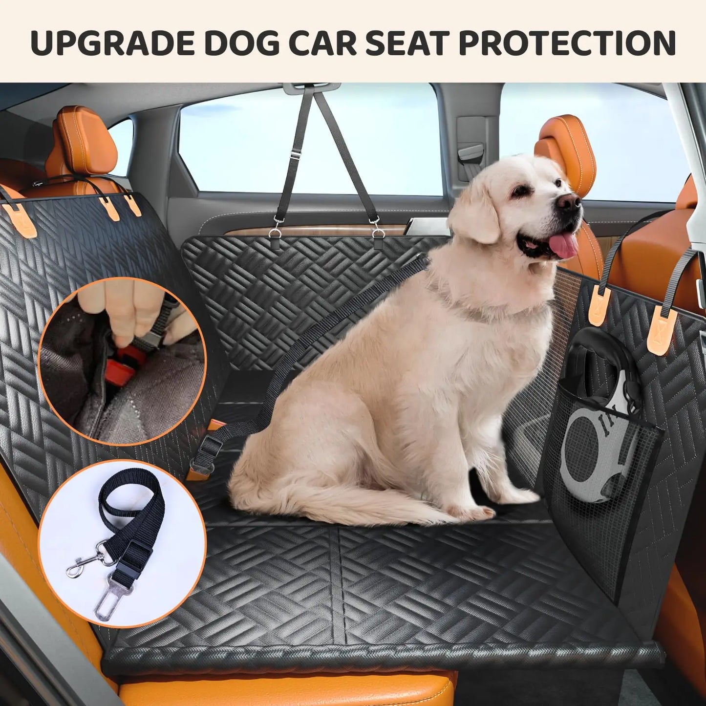Heavy-Duty, Hard Bottom Rear Seat Dog Cover