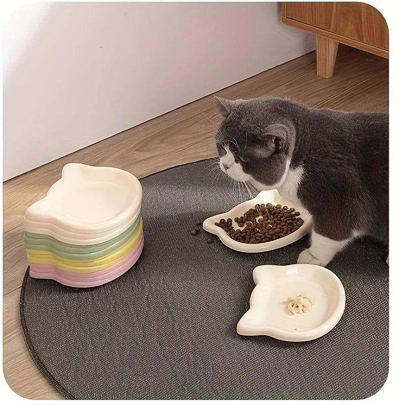 4-Color Cat Food Dish