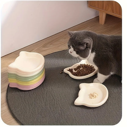 4-Color Cat Food Dish