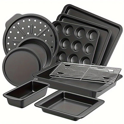 Set of 10 Non-Stick Baking Pans