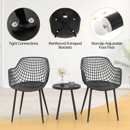 3 Piece Heavy Duty Patio Bistro Set