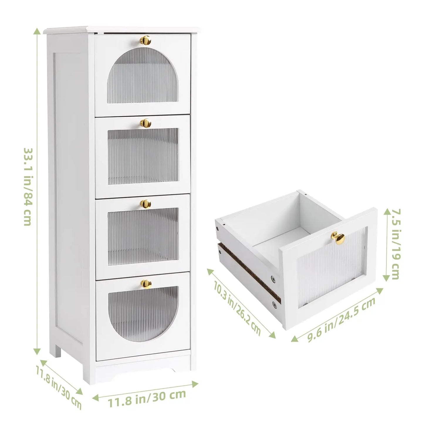 Freestanding Storage Cabinet with Drawers