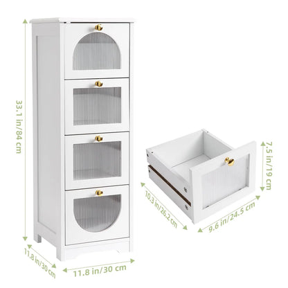 Freestanding Storage Cabinet with Drawers