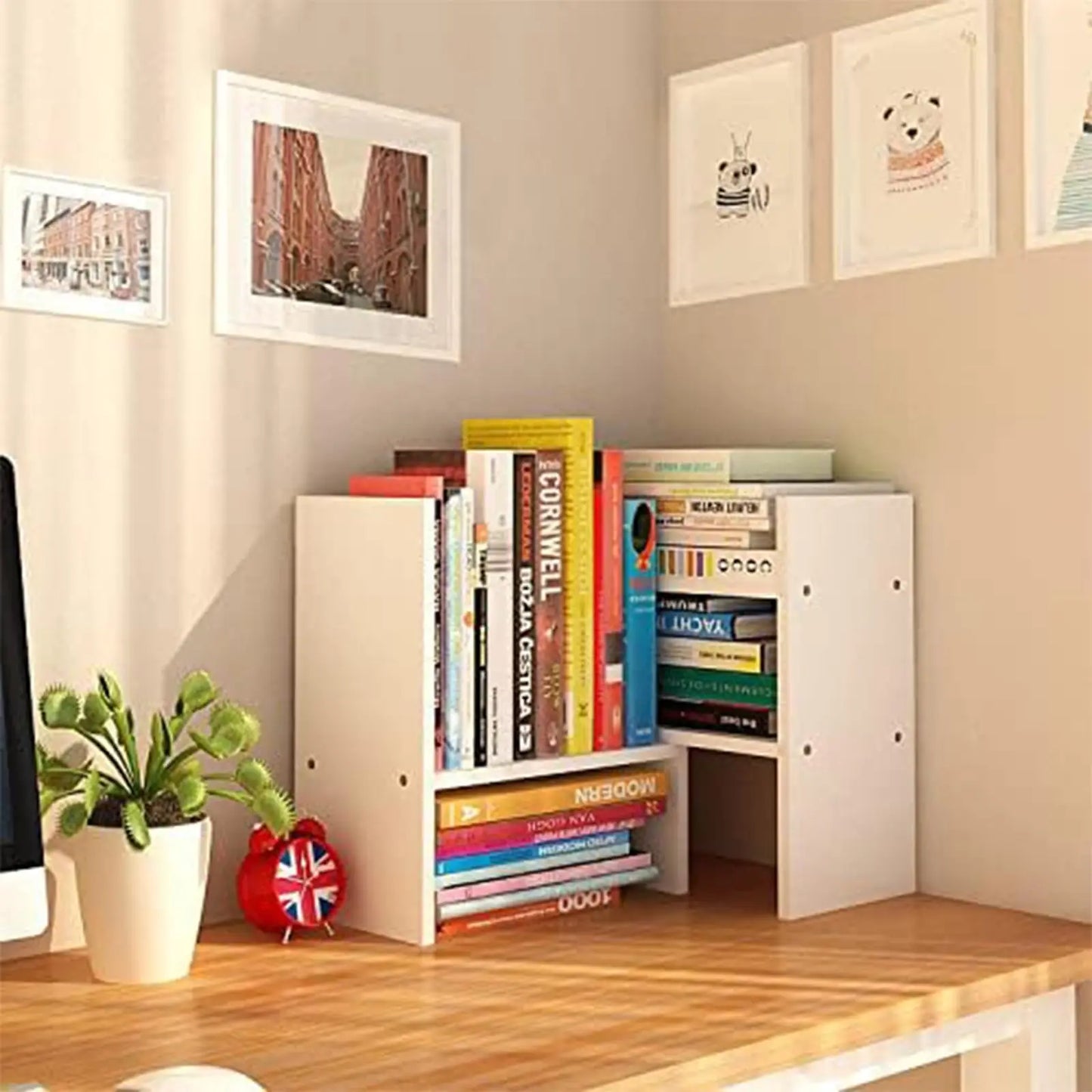 Adjustable Wood Office Storage Rack