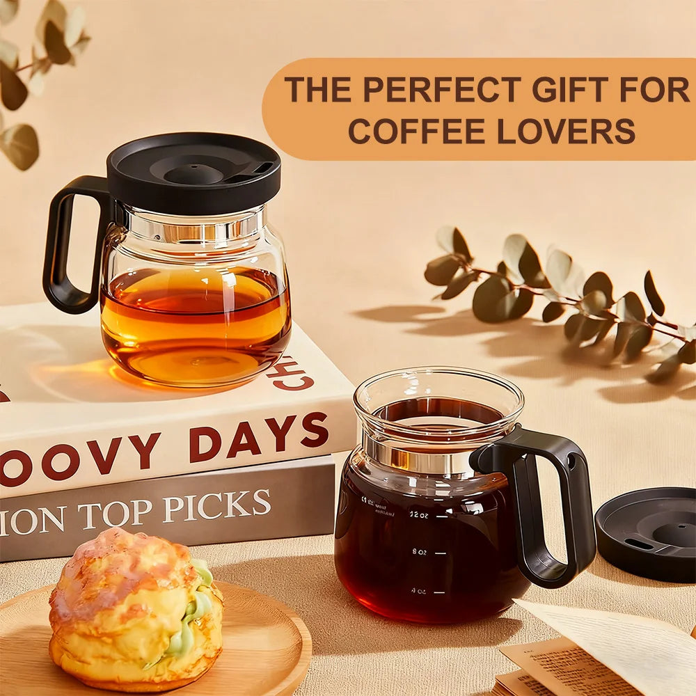 12oz Glass Coffee Pot Cup