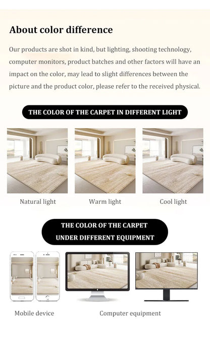VIKAMA Bohemian Crystal Velvet Anti-Slip Rug