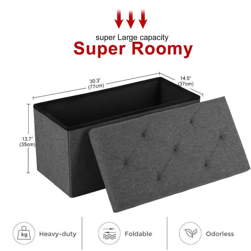 Heavy-Duty, Multi-Purpose Storage Ottoman