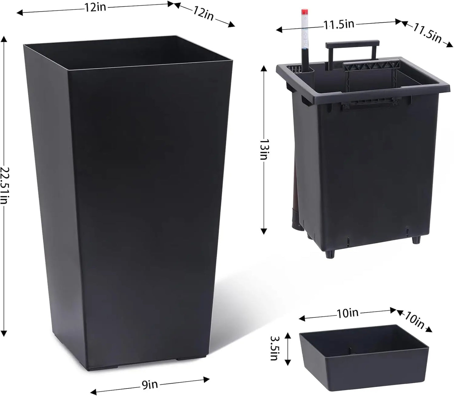 2 PCS Self Watering Planters