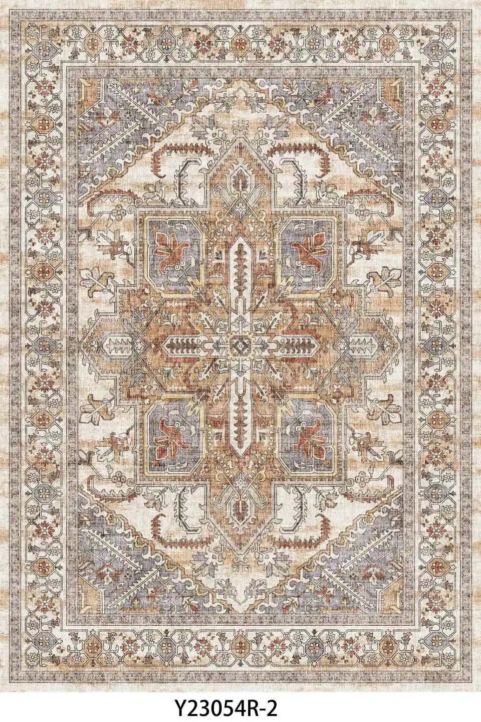 Vintage Style, Washable Area Rug