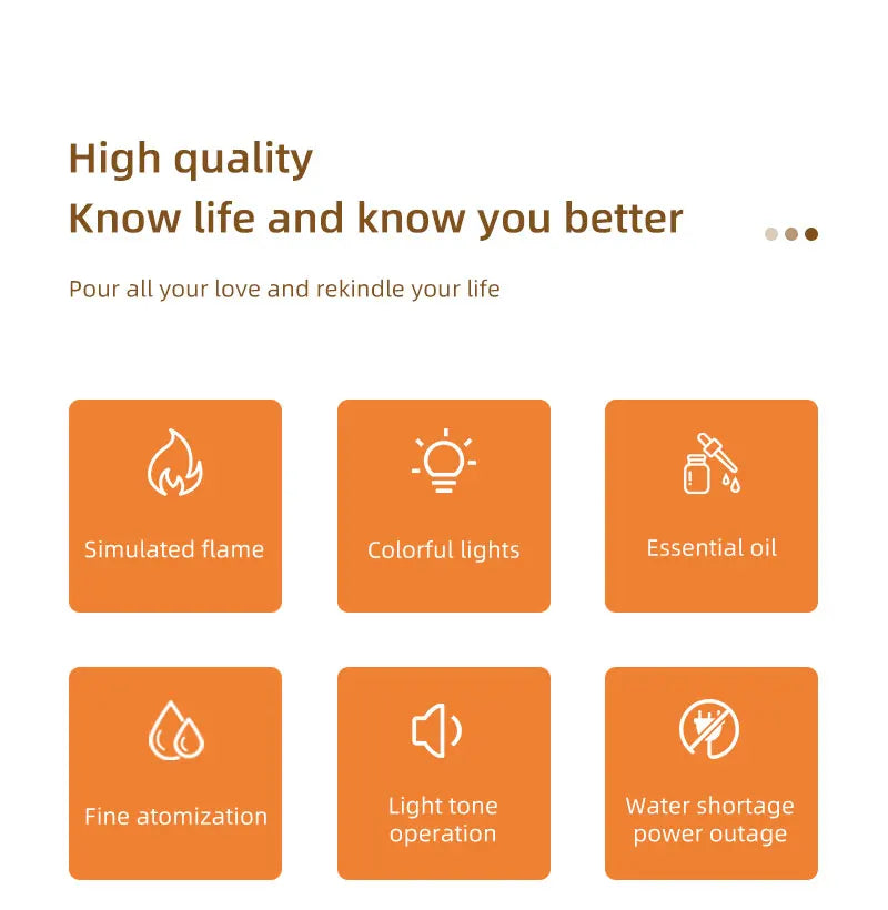 Aroma Therapy Flame Diffuser