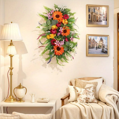 Wildflower Swag Wreath