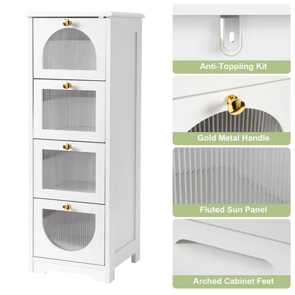 Freestanding Storage Cabinet with Drawers