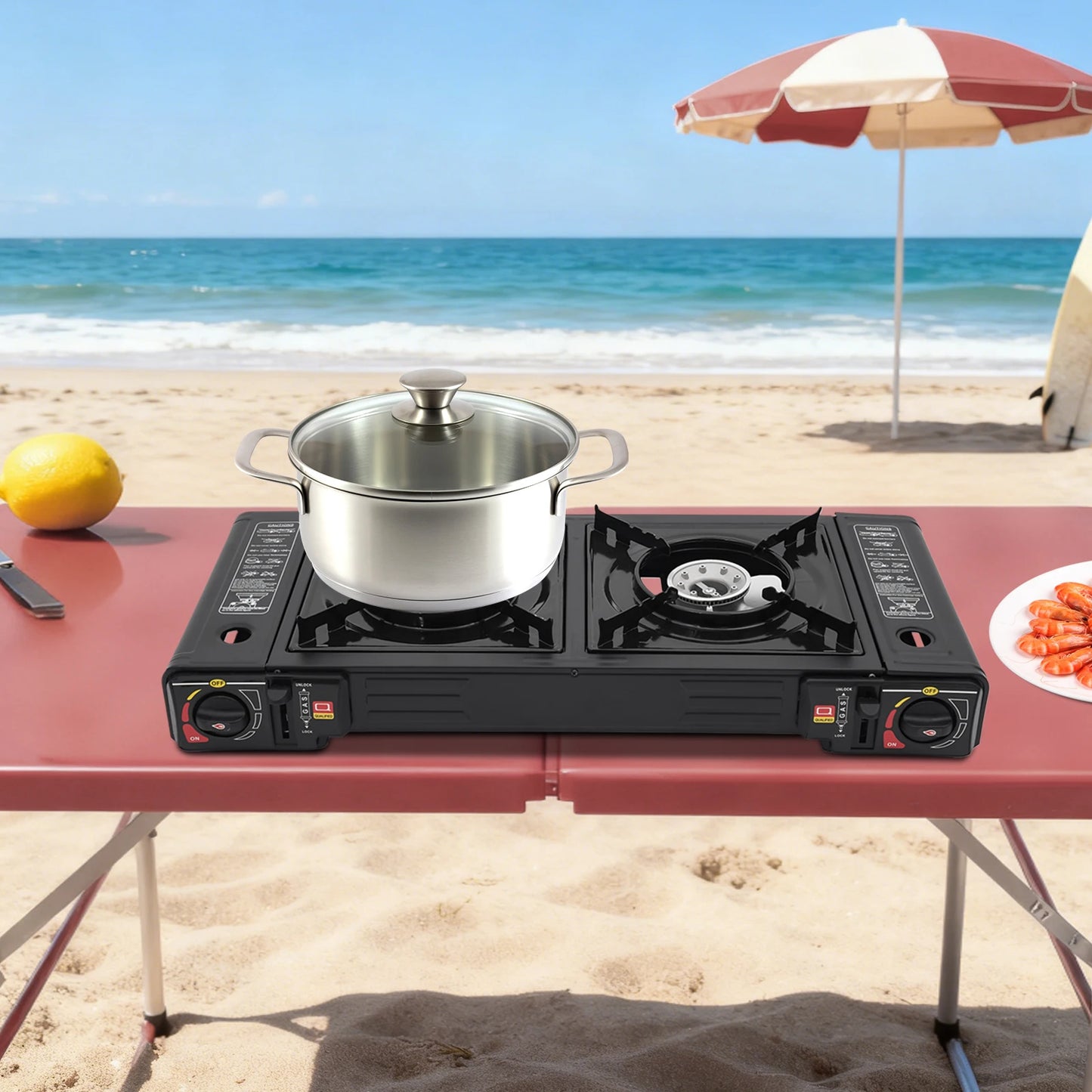 Portable Camping Stove w/Tray