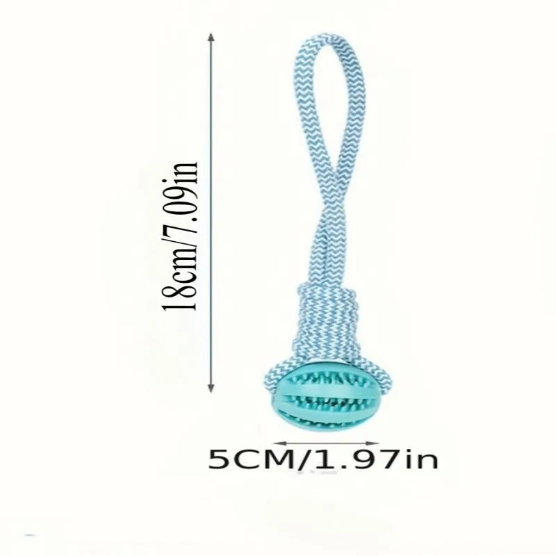 Cotton Rope & Rubber Chew Ball