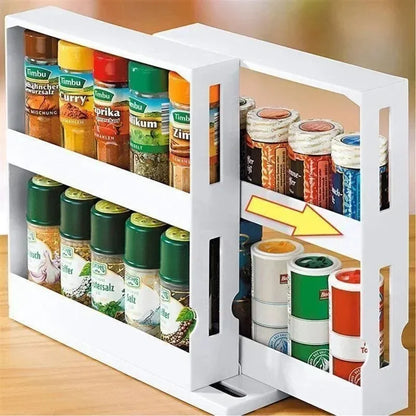 Multi-Function 2 Tier Rotating Spice Rack