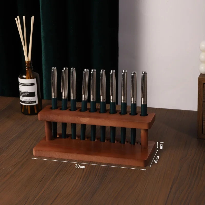 Walnut Pen Holder, Phone Stand Organizer