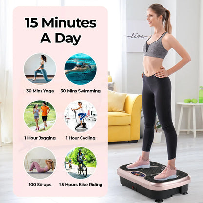 Whole Body Workout Vibration Plate w/ Loop Bands