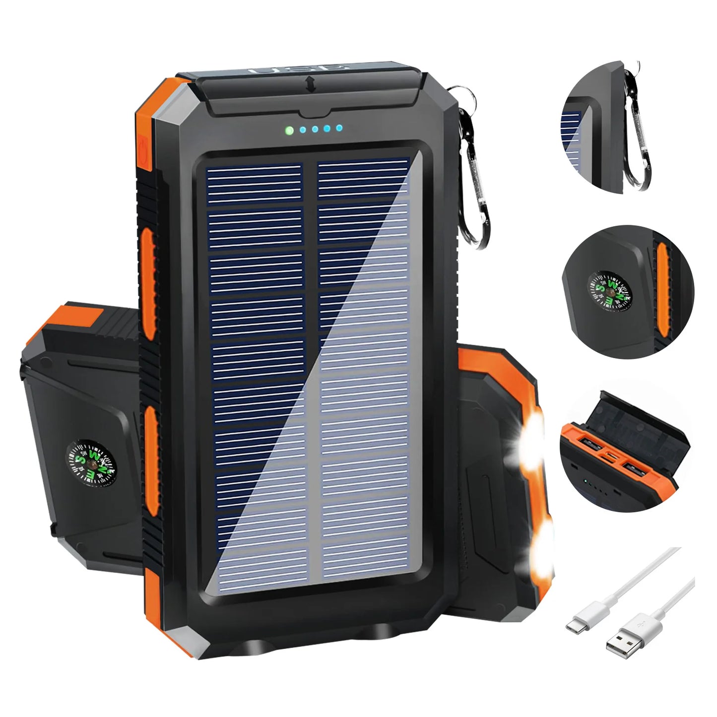 Waterproof Solar Power Portable Charger