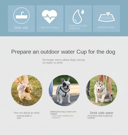 Portable Dog Cat Water Bottle with Storage Food and Water Container for Puppy Pets Dogs Feeder Bowl Outdoor Travel Pet Supplies