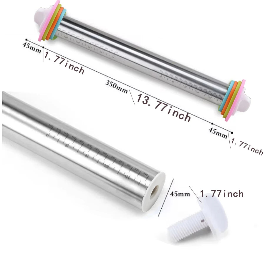 Adjustable Stainless Rolling Pin