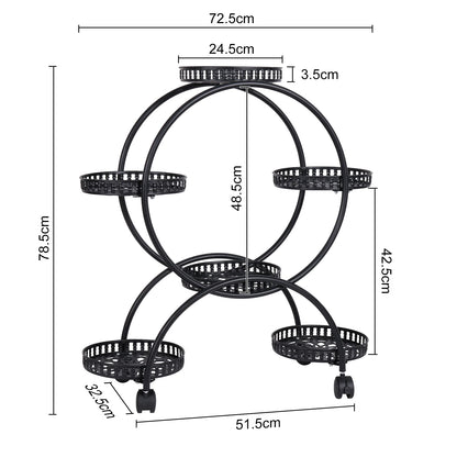 4 Layer 6 Pots Flower Holder/Plant Stand