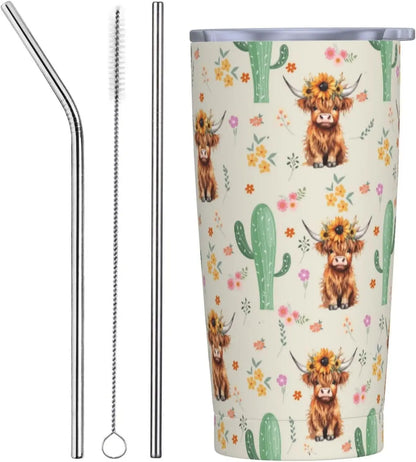 20oz Highland Cow Tumbler