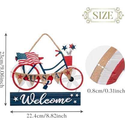 Patriotic Wooden Wreath