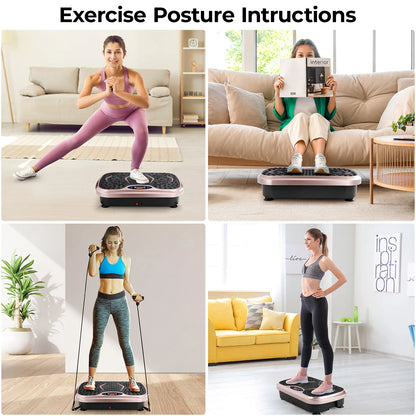 Whole Body Workout Vibration Plate w/ Loop Bands