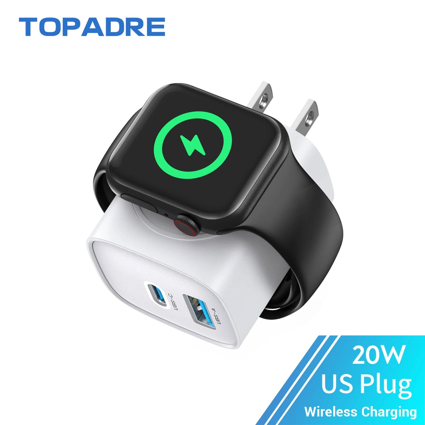 3 in 1 USB C Wall Charger Block for iPhone, Ipad, Apple Watch