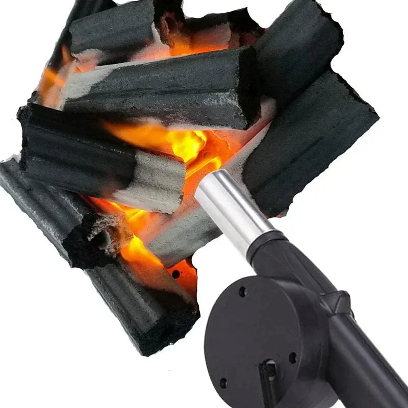 Portable BBQ/ Fire Starter Hand Cranked Fan