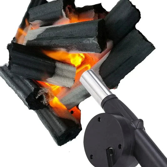 Portable BBQ/ Fire Starter Hand Cranked Fan