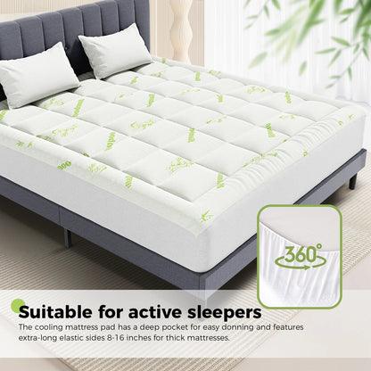 Cooling Bamboo Mattress Topper