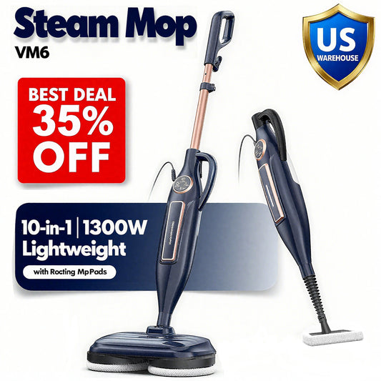 Steam Mop Cleaner with Rotating Mop Pad