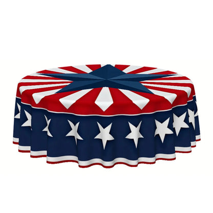 Patriotic Table Runner with Stars and Stripes Print