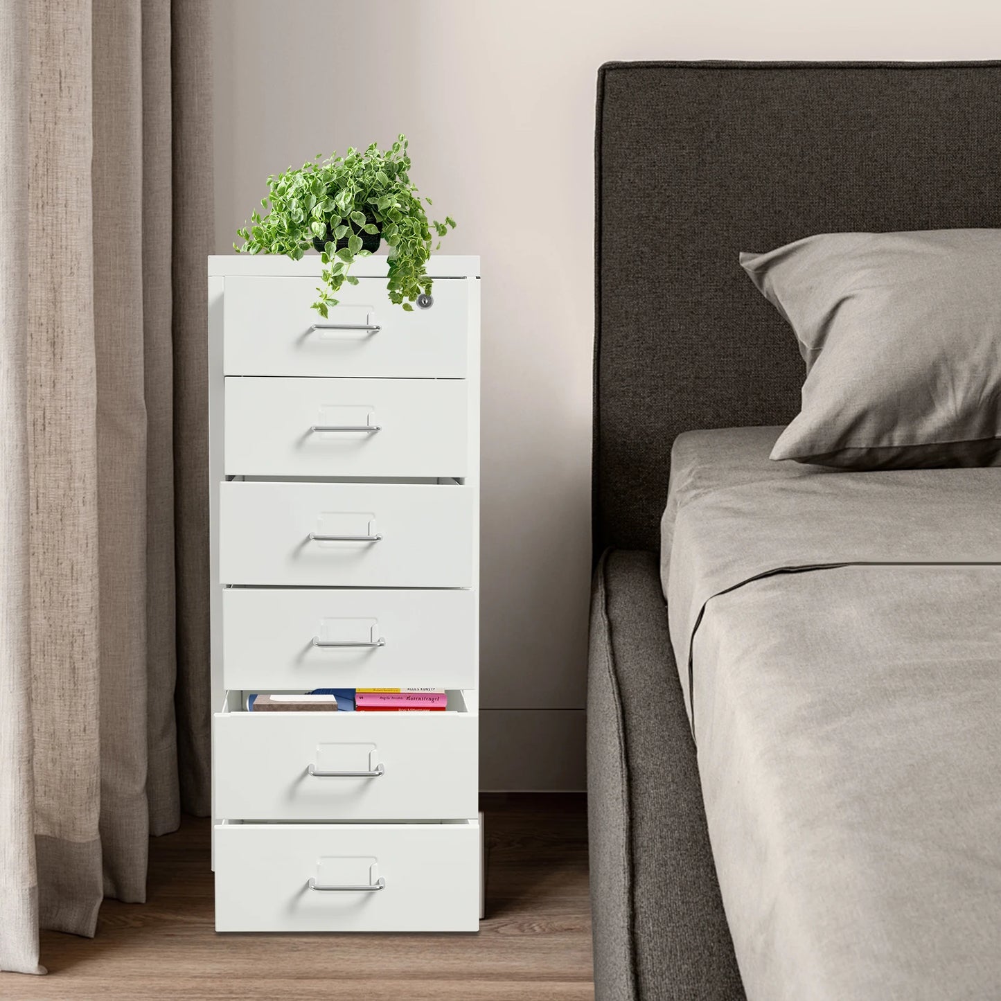 6 Drawer Locking Cabinet