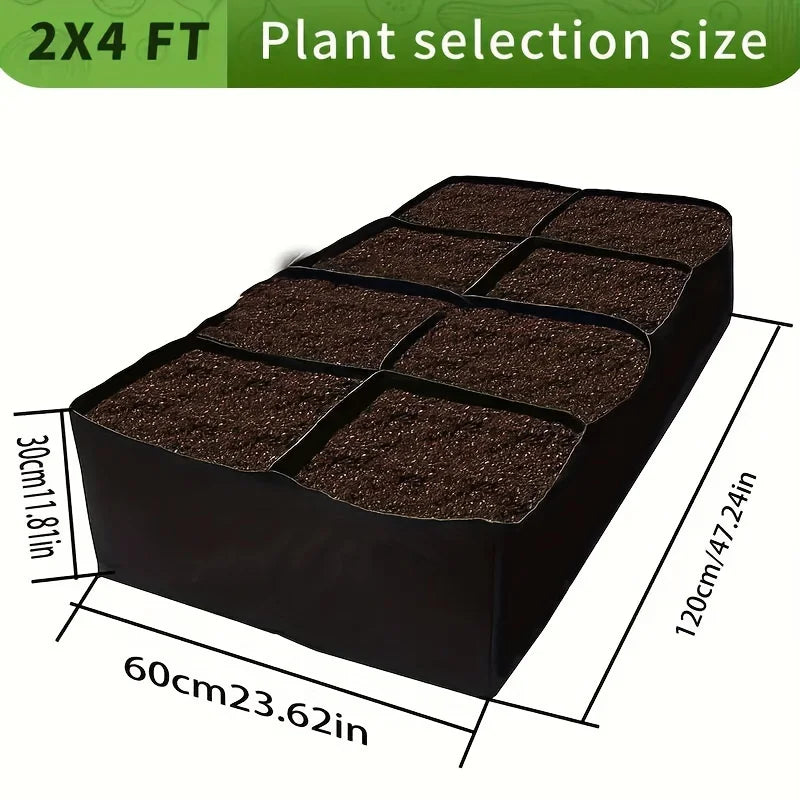 3x6 ft 128 Gallon Raised Garden Bed