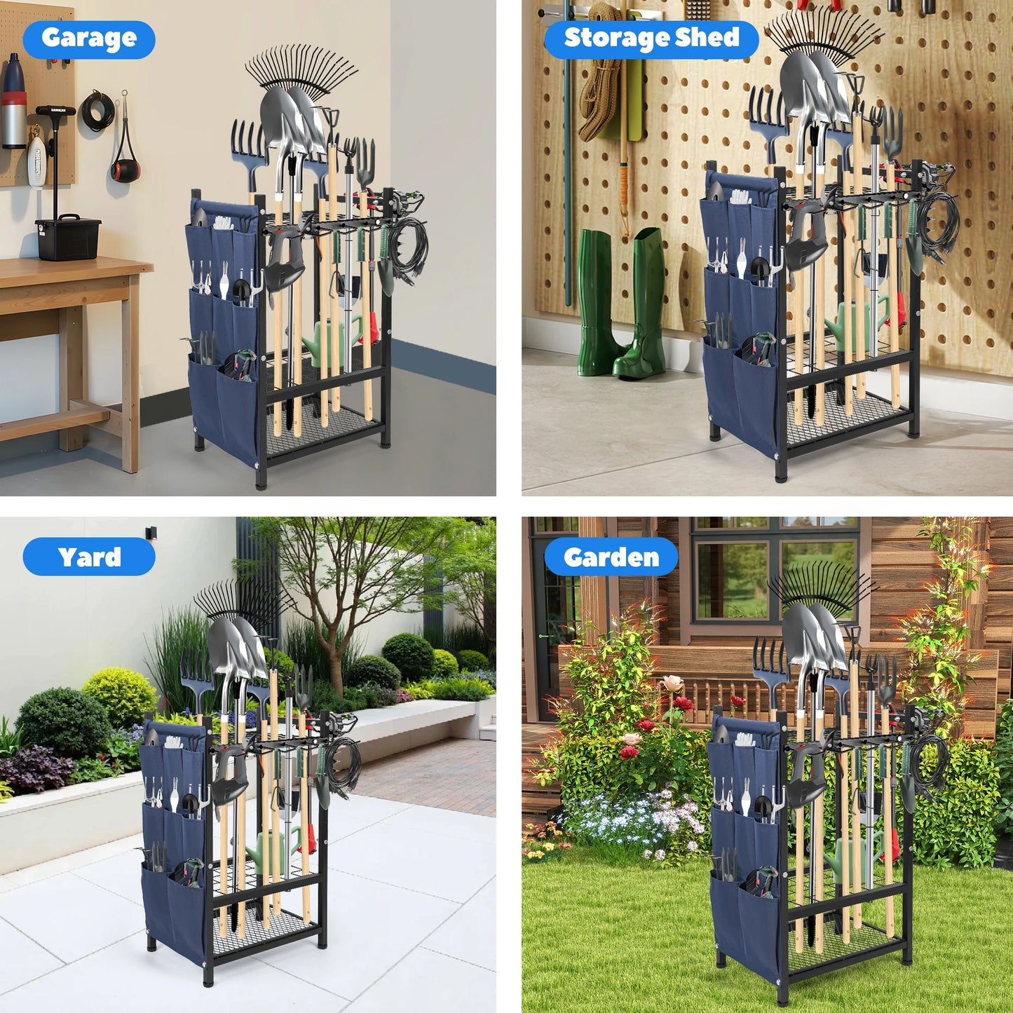 Garden Tool Organizer/Utility Storage Rack