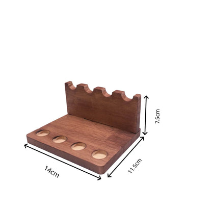 Walnut Pen Holder, Phone Stand Organizer