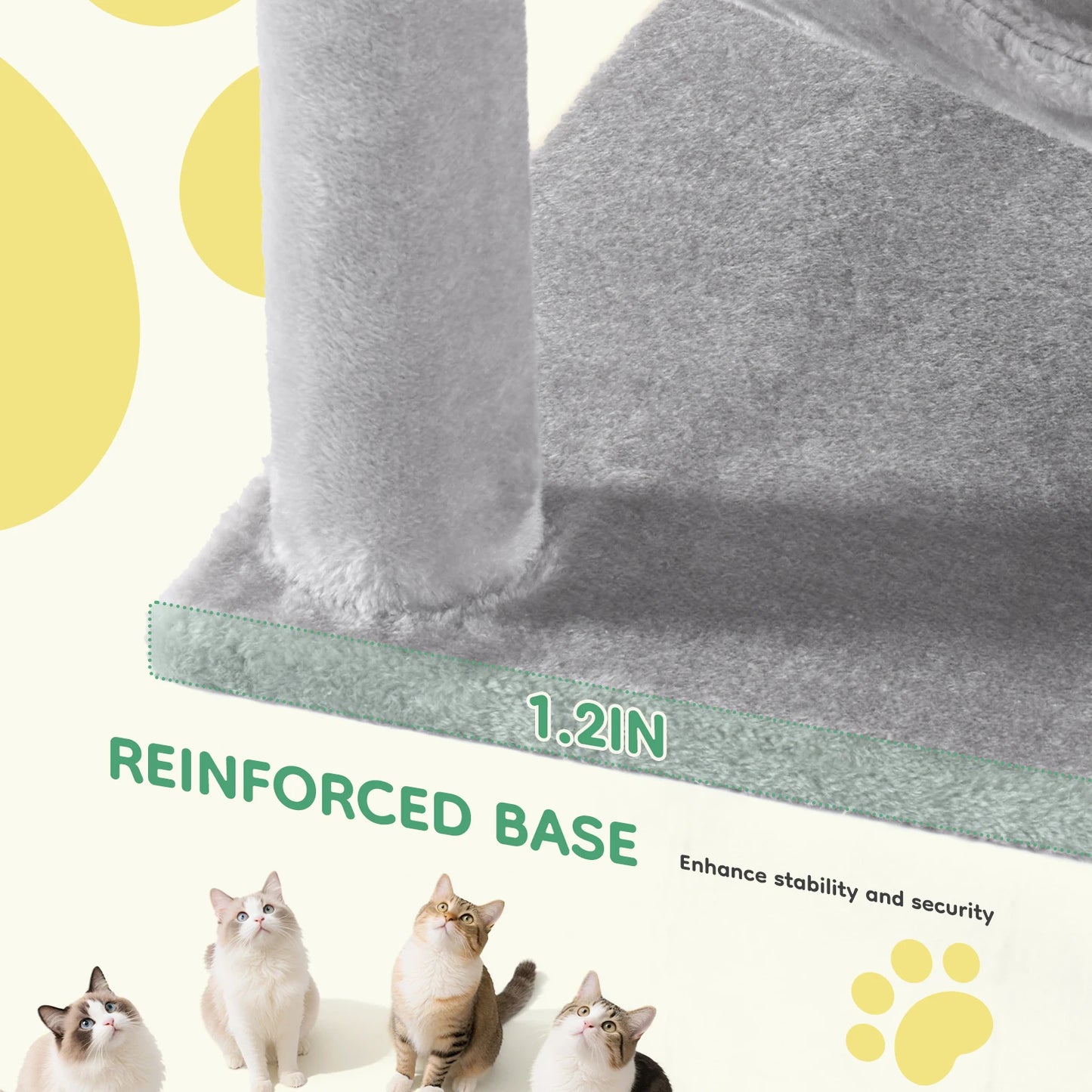 44In Multi-Cat Climbing Tower/Scratching Post