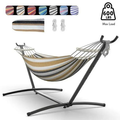 Gyroor Hammock with Adjustable Stand 600lb Capacity