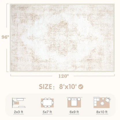 8x10 Washable Floor Rug