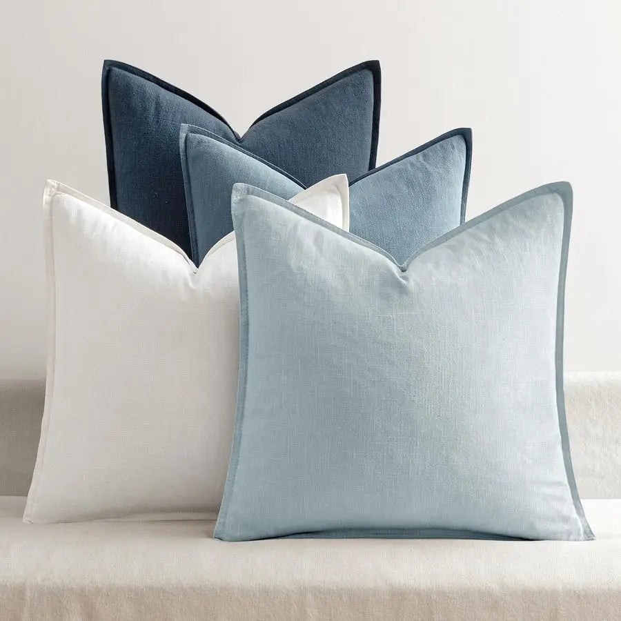 Blue Pillow Covers Pack of 4