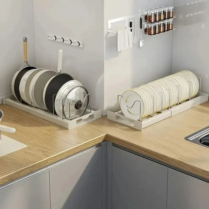 Expandable Under Cabinet Kitchen Pot/Pan Organizer