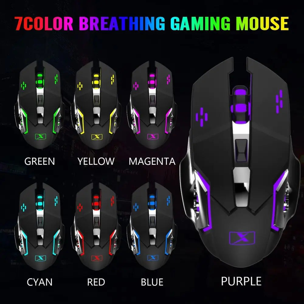 Illuminated Gaming Keyboard and Mouse