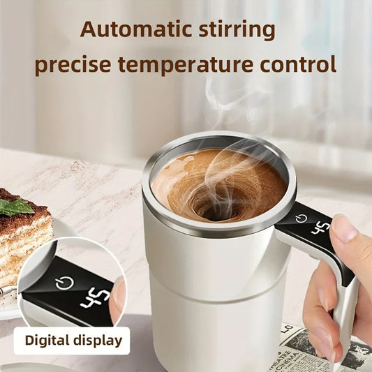 Smart Mixing Coffee Cup LED display USB charging