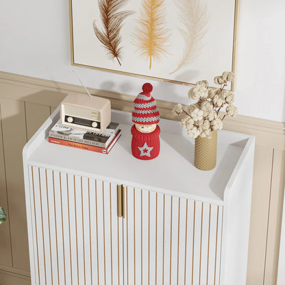 5-Tier Shoe Cabinet with Doors