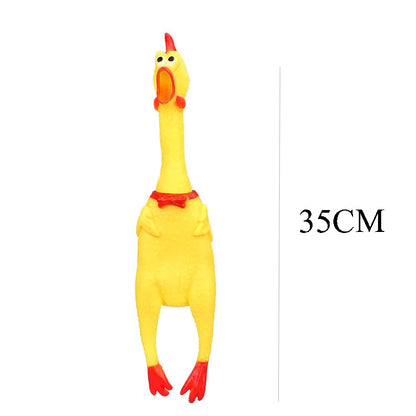 Squeaky/Screaming Chicken Dog Toy