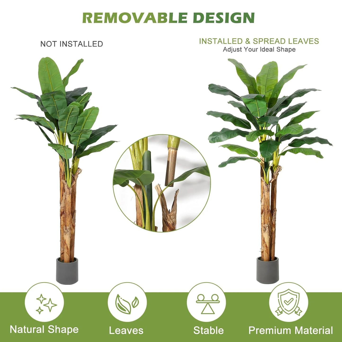 5ft Artificial Banana Tree