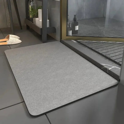 Solid Color Diatomite Floor Mat Non-Slip